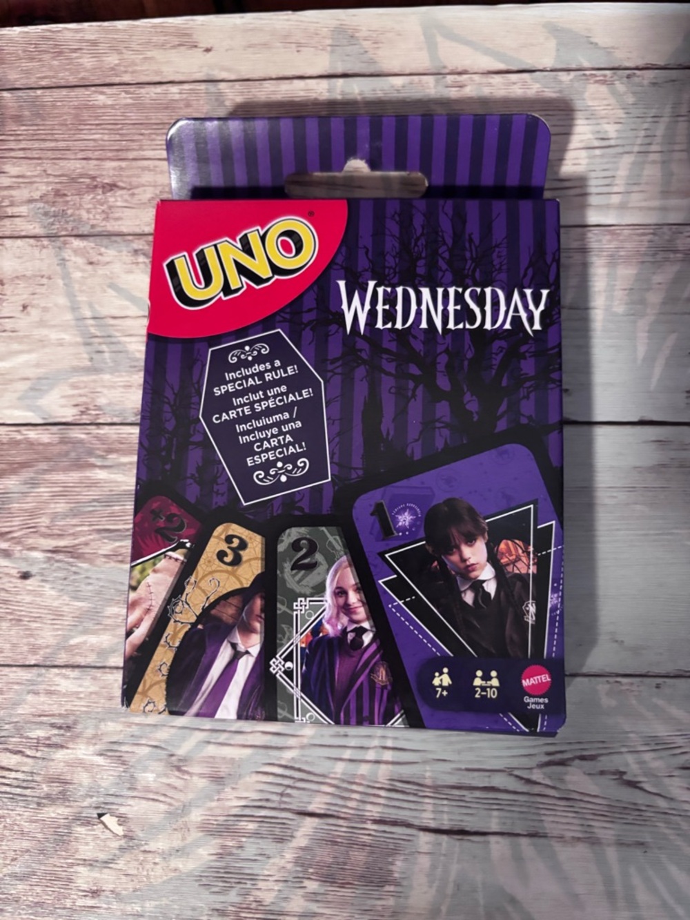 UNO Wednesday Edition Card Game - Purple